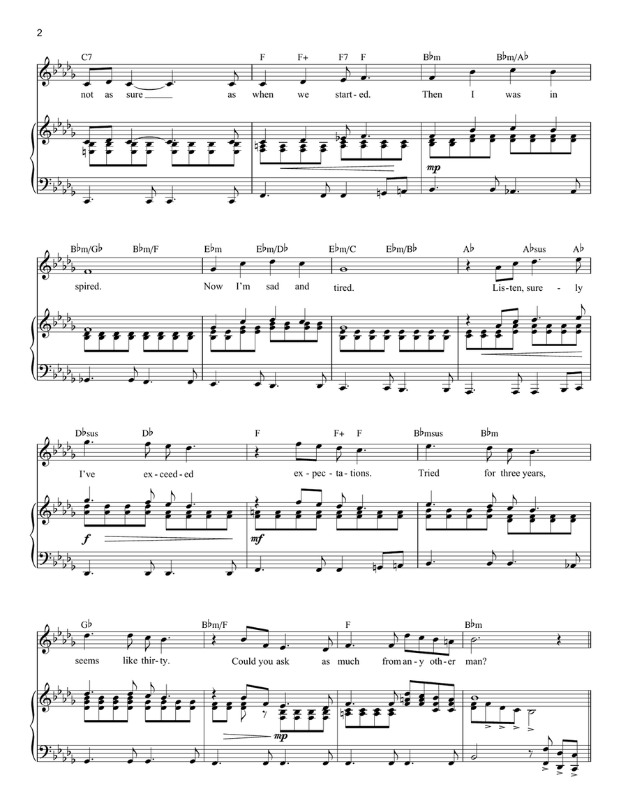 I Only Want To Say (Gethsemane) (from Jesus Christ Superstar) Voice scores gallery preview page 2