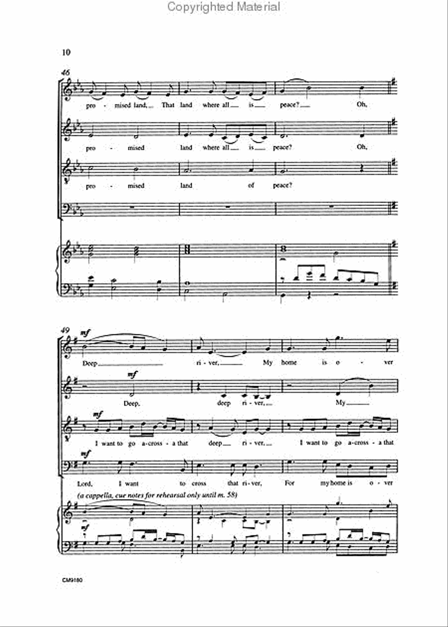 Deep River 4-Part scores gallery preview page 3