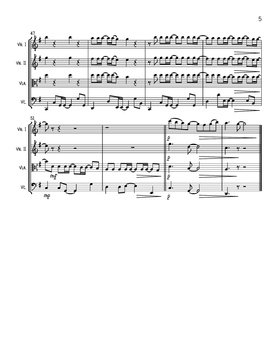 Anti-hero String Quartet scores gallery preview page 5