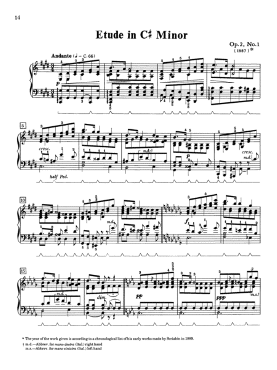 Scriabin -- Selected Works Piano Solo scores gallery preview page 3