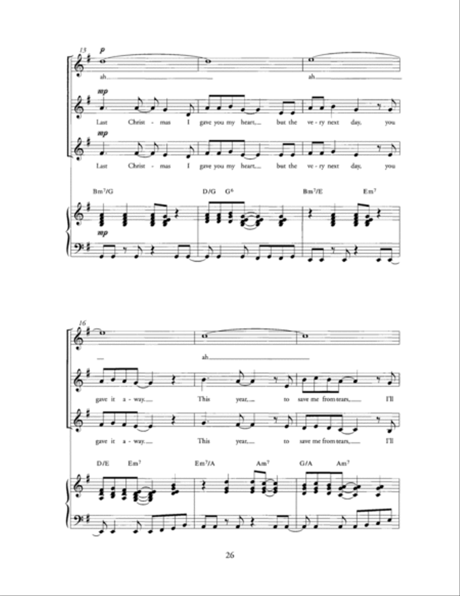 Last Christmas SSA scores gallery preview page 2