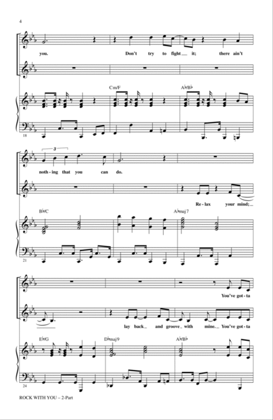 Rock With You - A Tribute to Michael Jackson (Medley) 2-Part scores gallery preview page 3