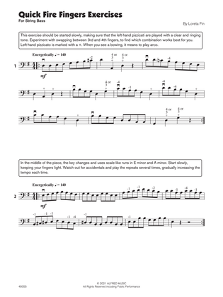Quick Fire Fingers (Sound Innovations Soloist, String Bass)