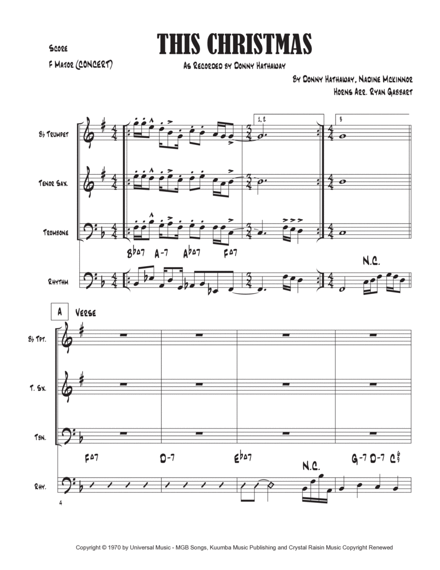 This Christmas Tenor Saxophone scores gallery preview page 1