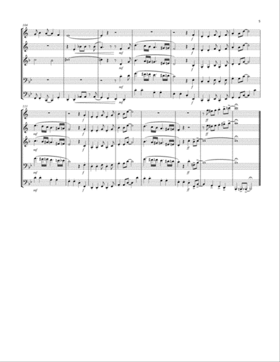 Cheek To Cheek Brass Ensemble scores gallery preview page 5