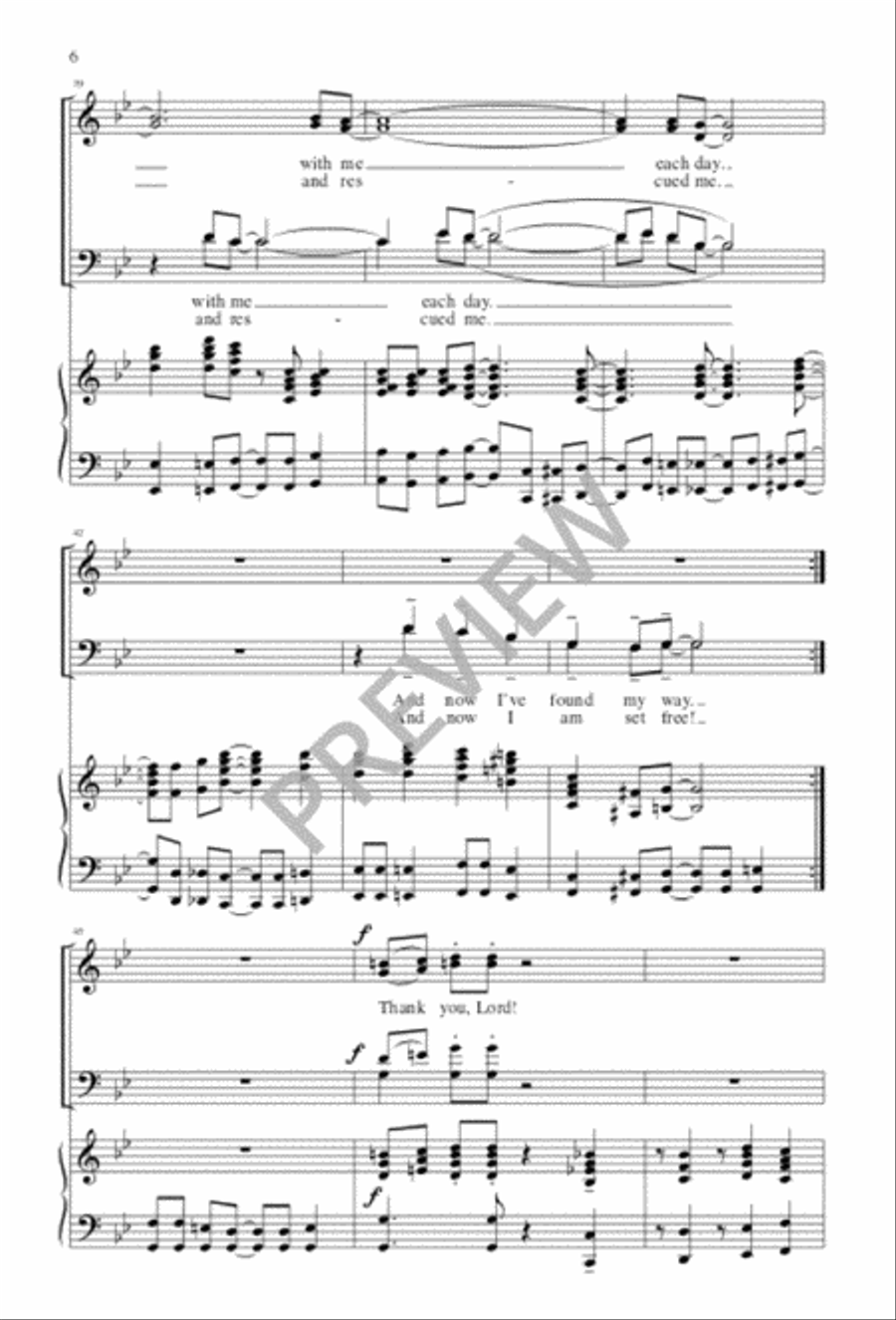Thank You, Lord 4-Part scores gallery preview page 7