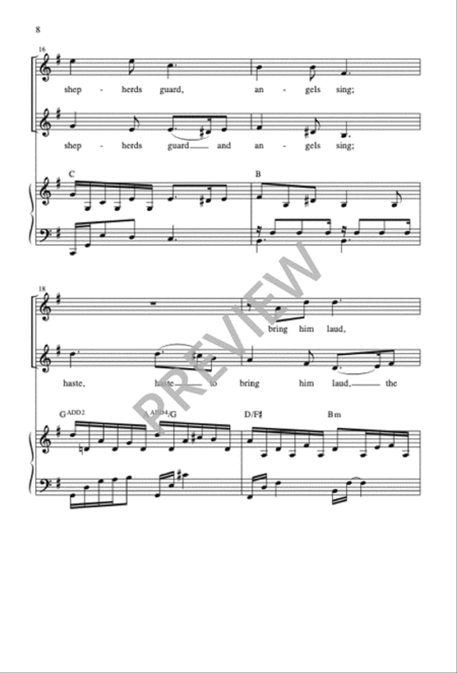 What Child Is This 3-Part scores gallery preview page 9