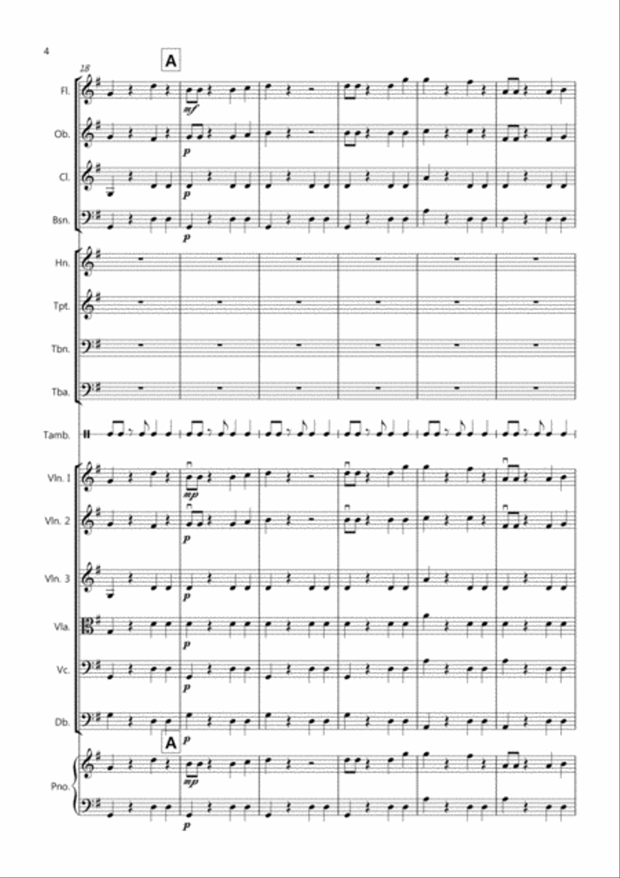 Little Tango for Beginning School Orchestra Little Tango for Beginning School Orchestra Full Orchestra scores gallery preview page 4