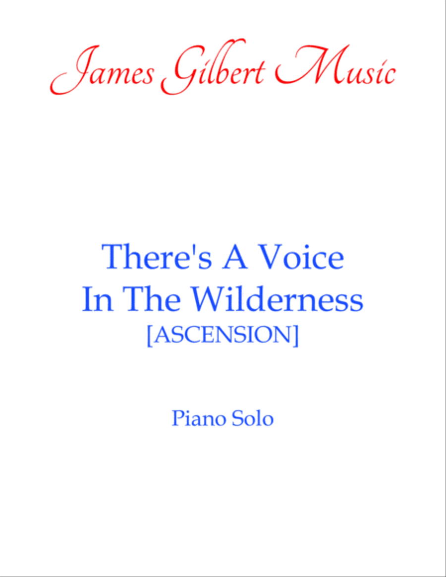There's A Voice In the Wilderness Piano Solo scores gallery preview page 1