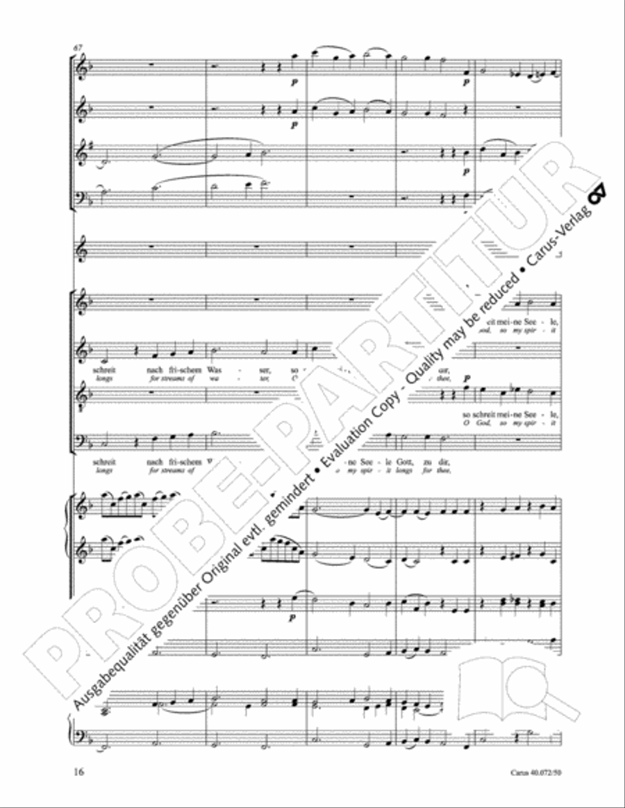 Psalm 42 4-Part scores gallery preview page 21