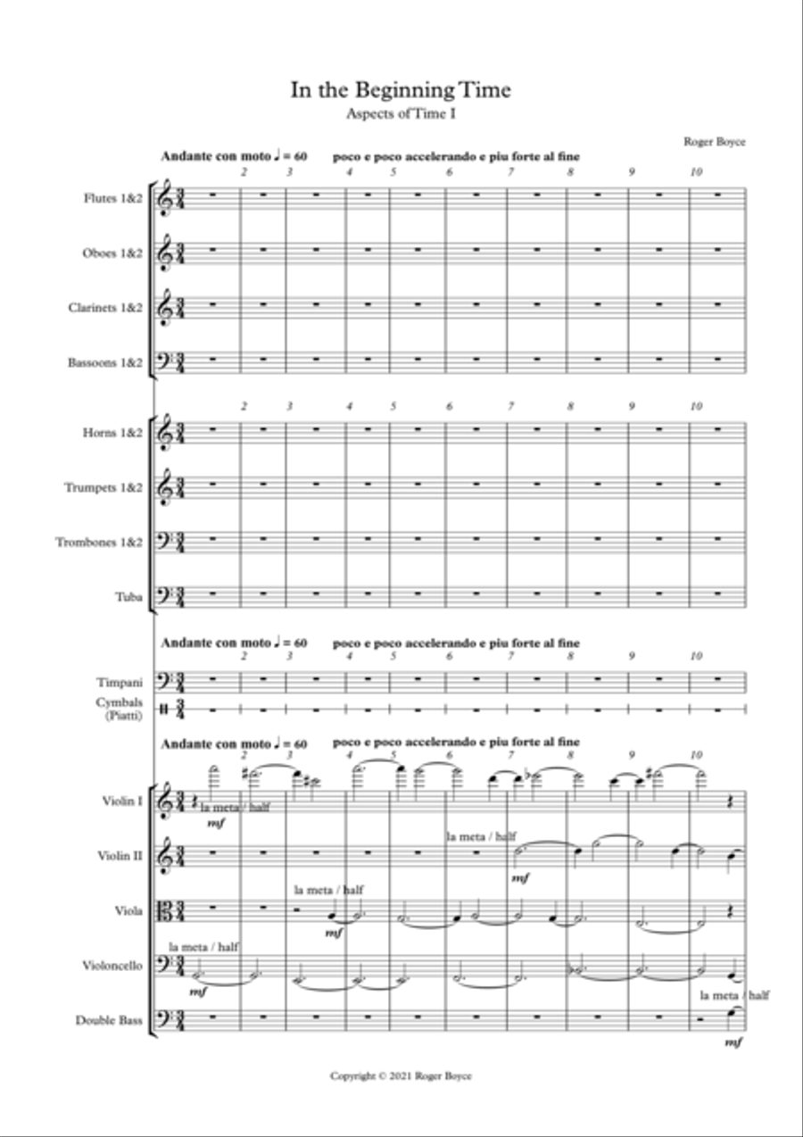 Aspects of Time Aspects of Time Full Orchestra scores gallery preview page 2