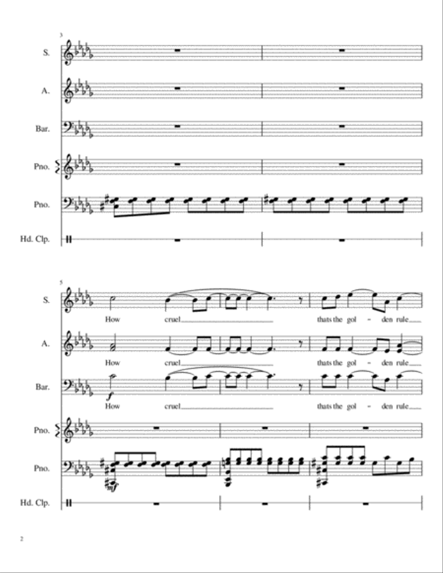 Golden SAB 3-Part scores gallery preview page 2