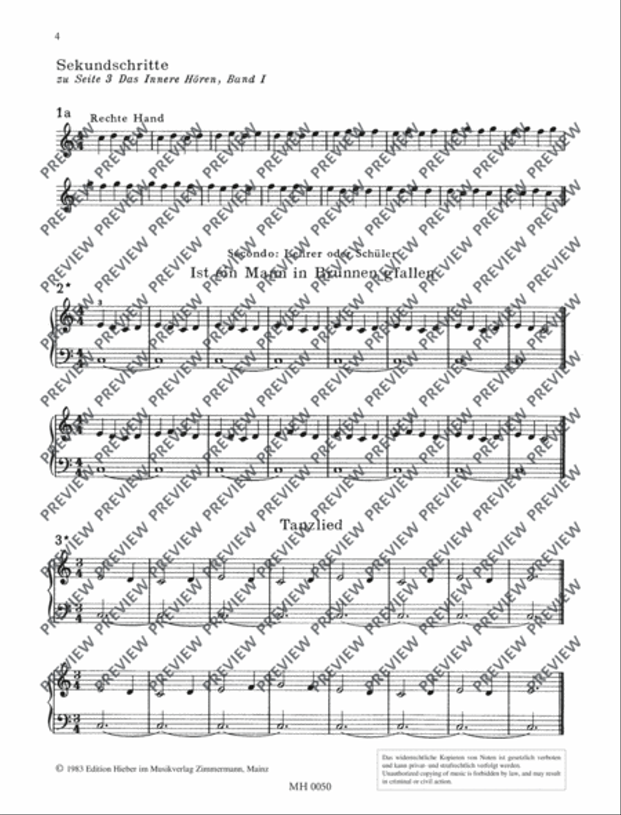 Das innere Hören Piano Solo scores gallery preview page 5