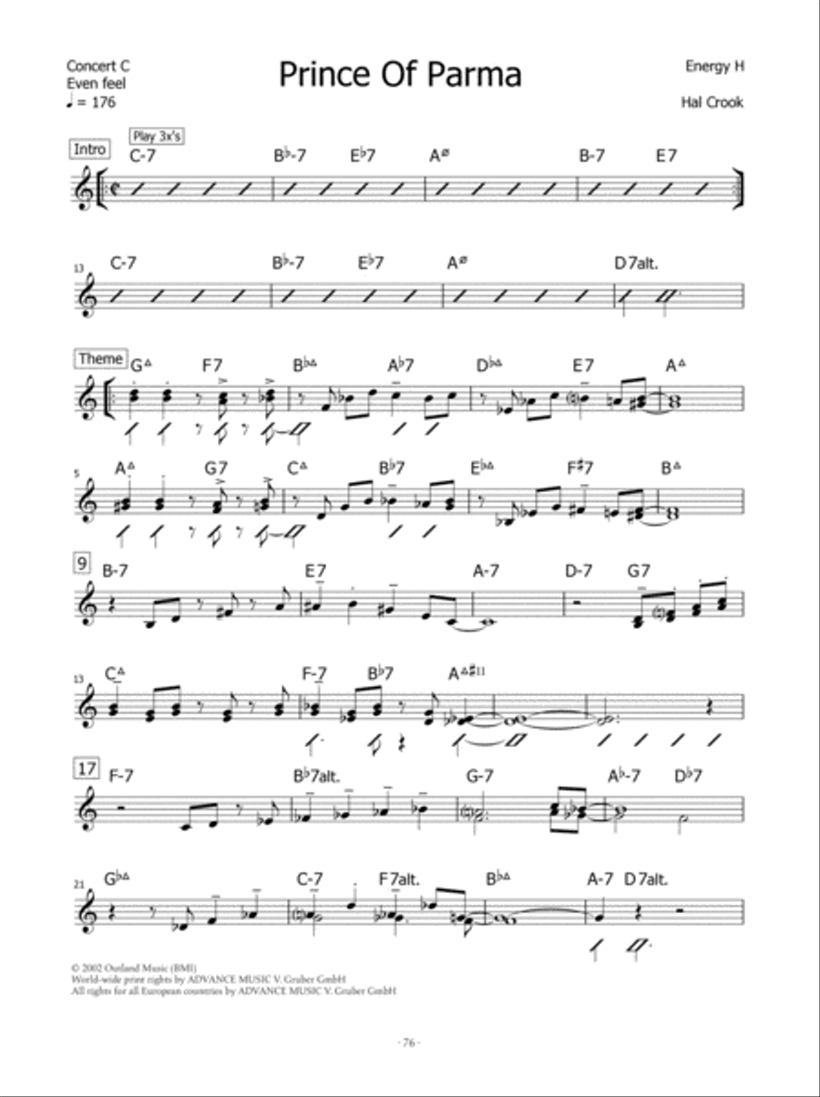 The Music of Hal Crook Piano scores gallery preview page 19