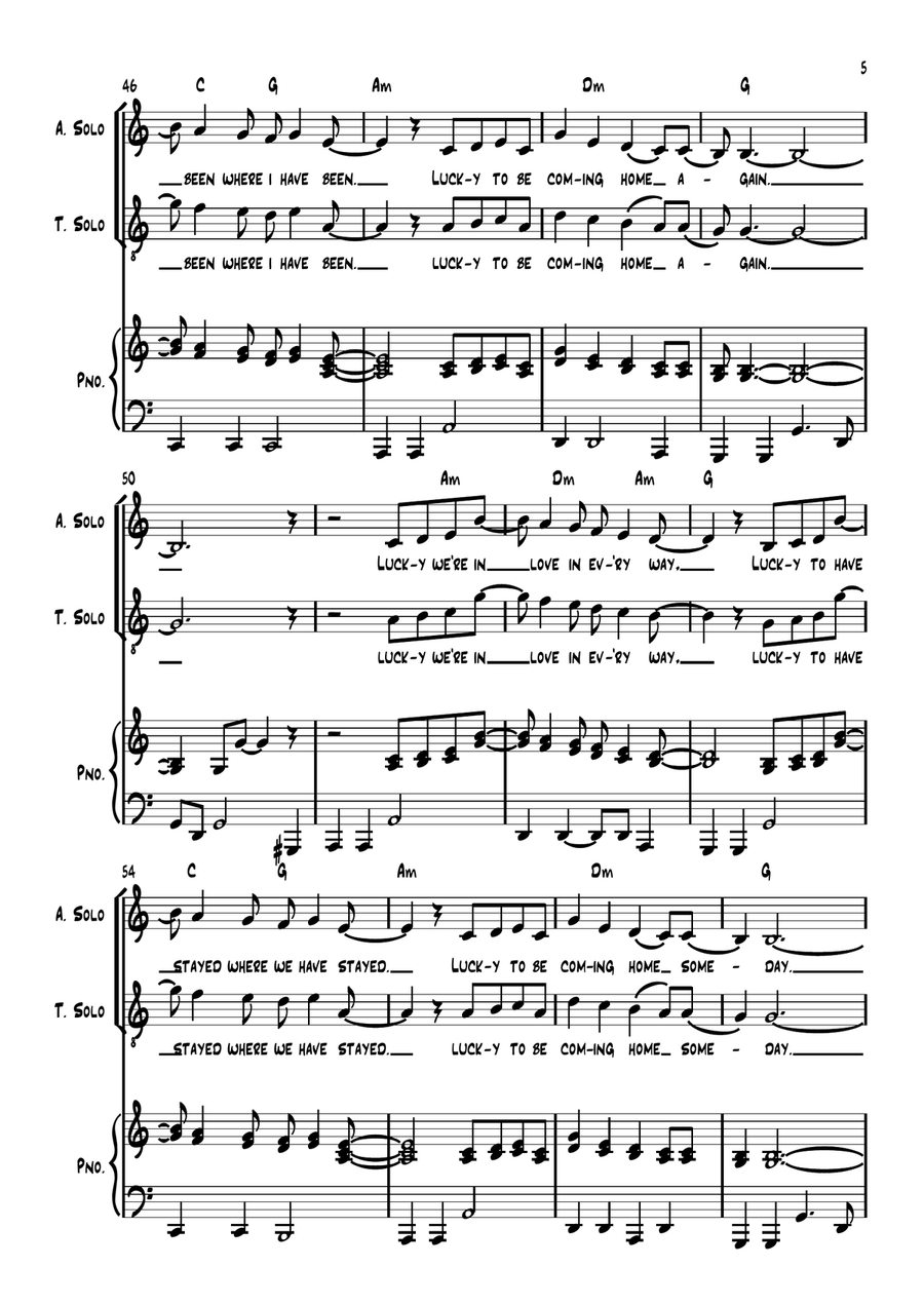 Lucky Piano scores gallery preview page 5