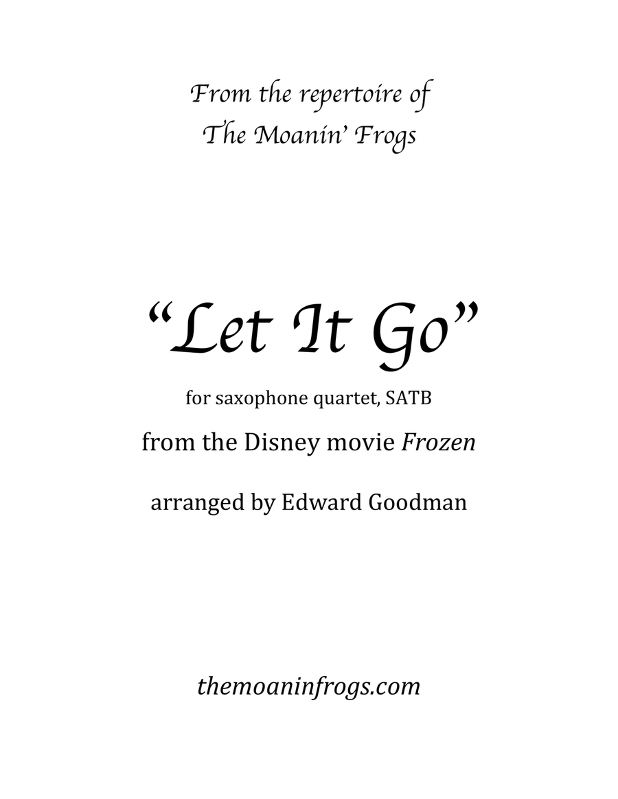 Book cover for Let It Go (from Frozen)