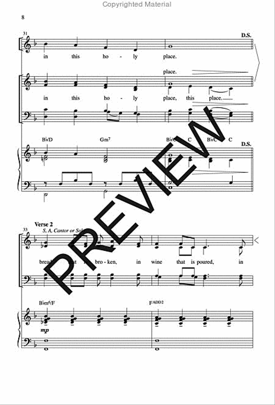 Holy Ground 4-Part scores gallery preview page 7