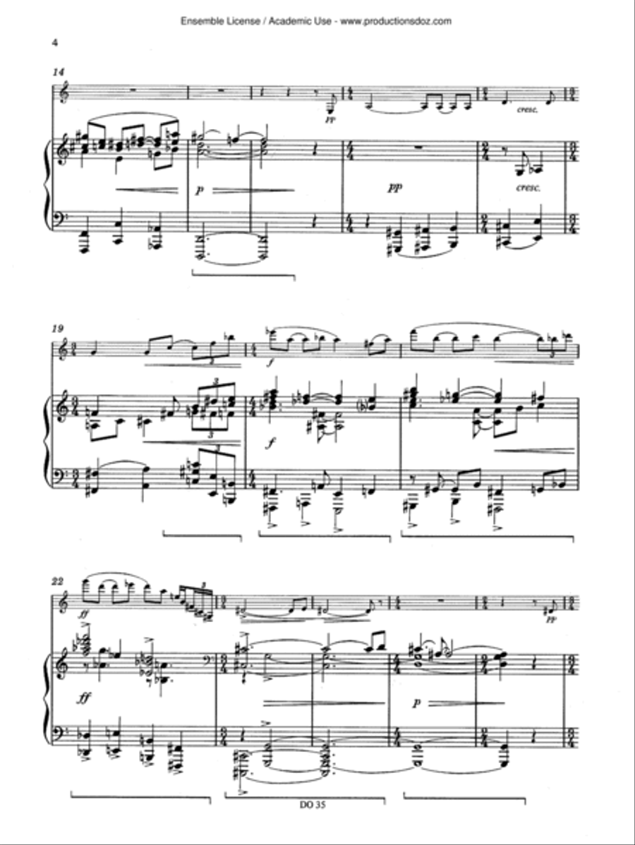 Nocturne op. 26 Nocturne op. 26 Clarinet Solo scores gallery preview page 4