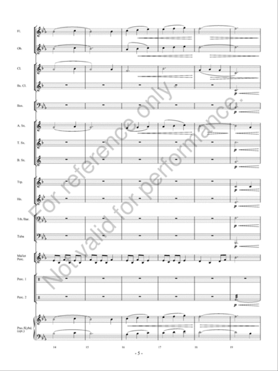 Upon A Midnight Clear Upon A Midnight Clear Concert Band scores gallery preview page 6