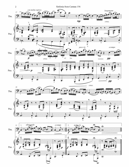 Sinfonia from Cantata 156, I Stand at the Threshold image number null