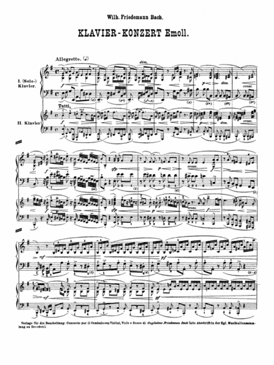 Bach: Piano Concerto in E Minor
