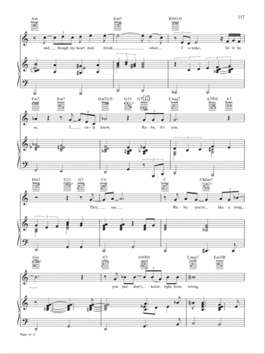 Ruby Piano, Vocal, Guitar scores gallery preview page 2