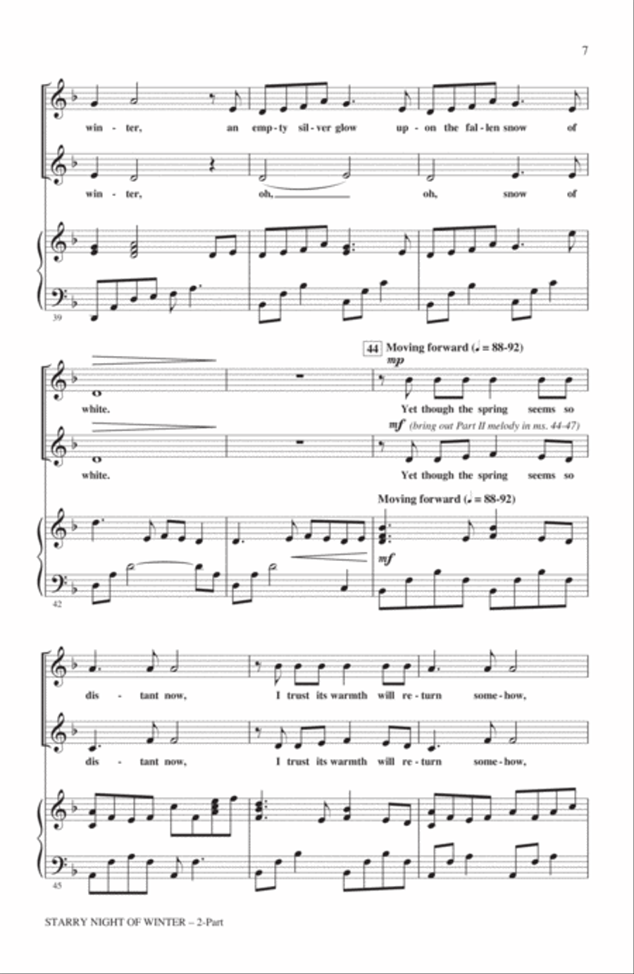 Starry Night Of Winter 2-Part scores gallery preview page 5
