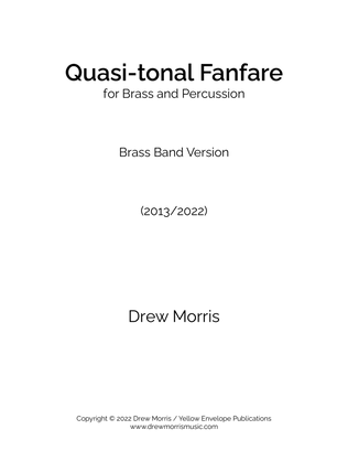 Quasi-tonal Fanfare for Brass and Percussion