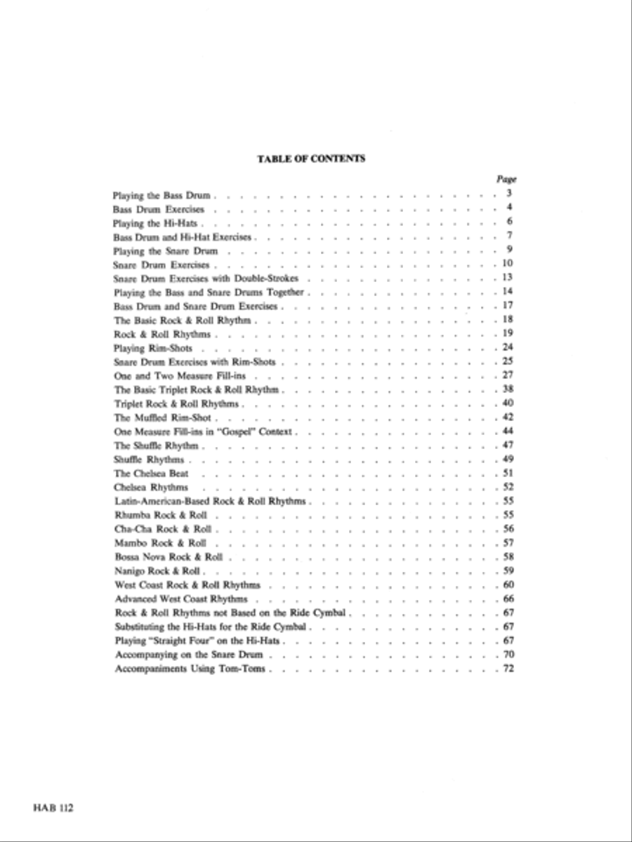 Advanced Rock and Roll Drumming Drum Set scores gallery preview page 2