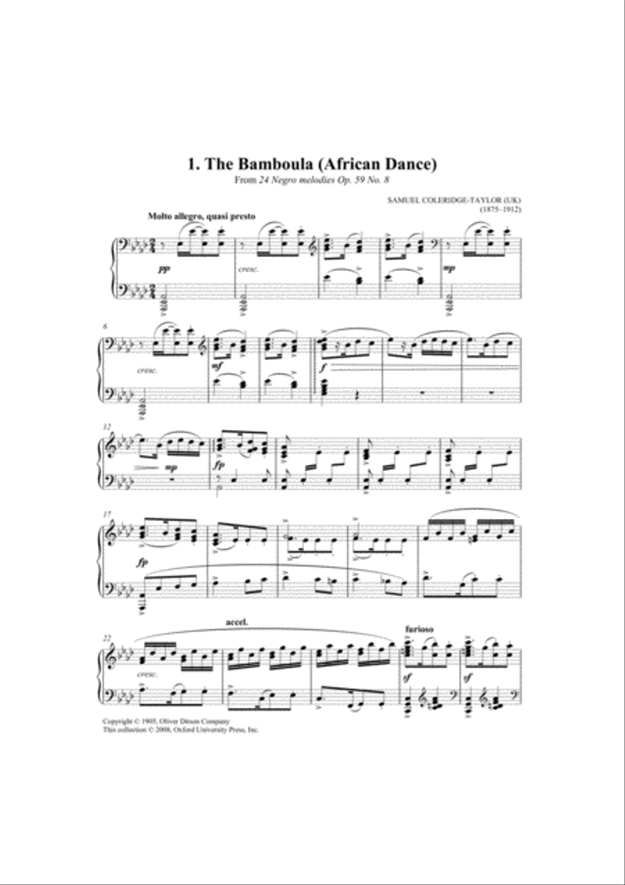 Piano Music Of Africa And The African Diaspora - Volume 5 Piano Solo scores gallery preview page 2