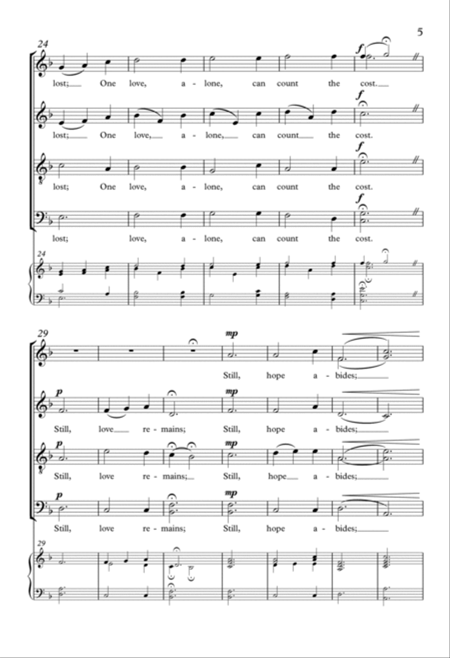 Love Is Alive 4-Part scores gallery preview page 3
