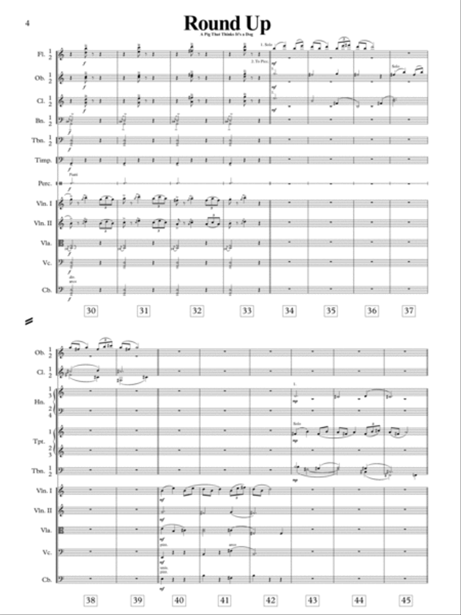 Round Up - Score Only Full Orchestra scores gallery preview page 6