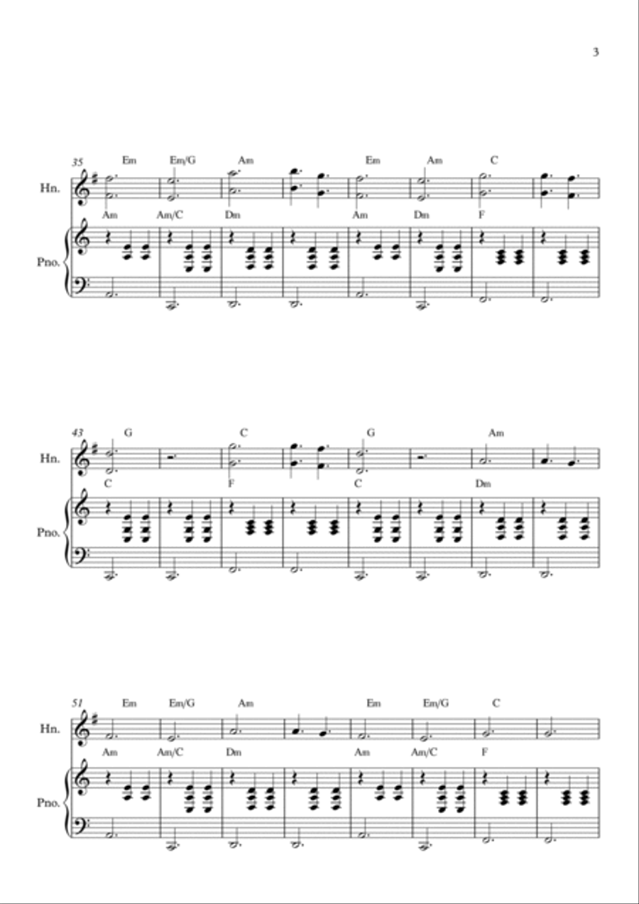 La Valse D'amelie Horn scores gallery preview page 3