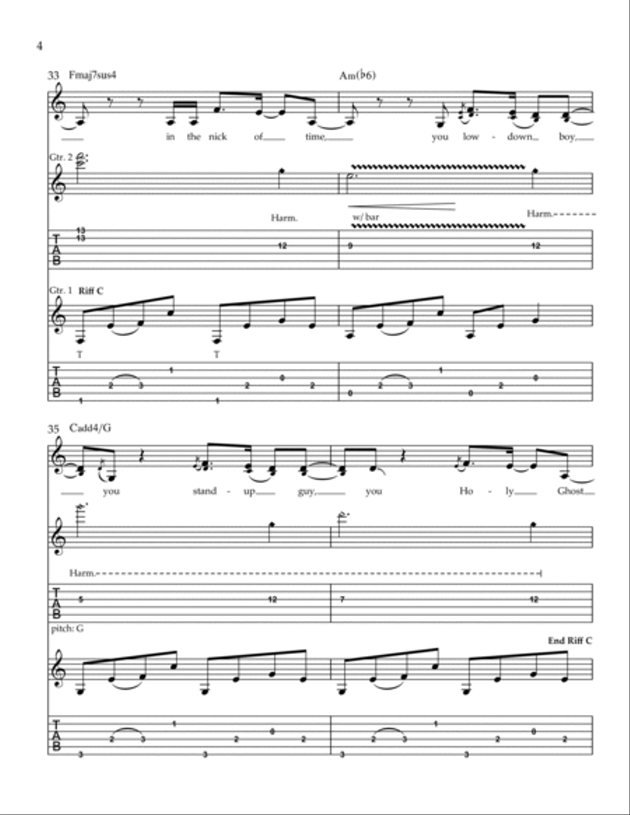 Loml Loml Electric Guitar scores gallery preview page 4