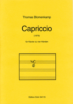 Book cover for Capriccio für Klavier zu vier Händen (1979)