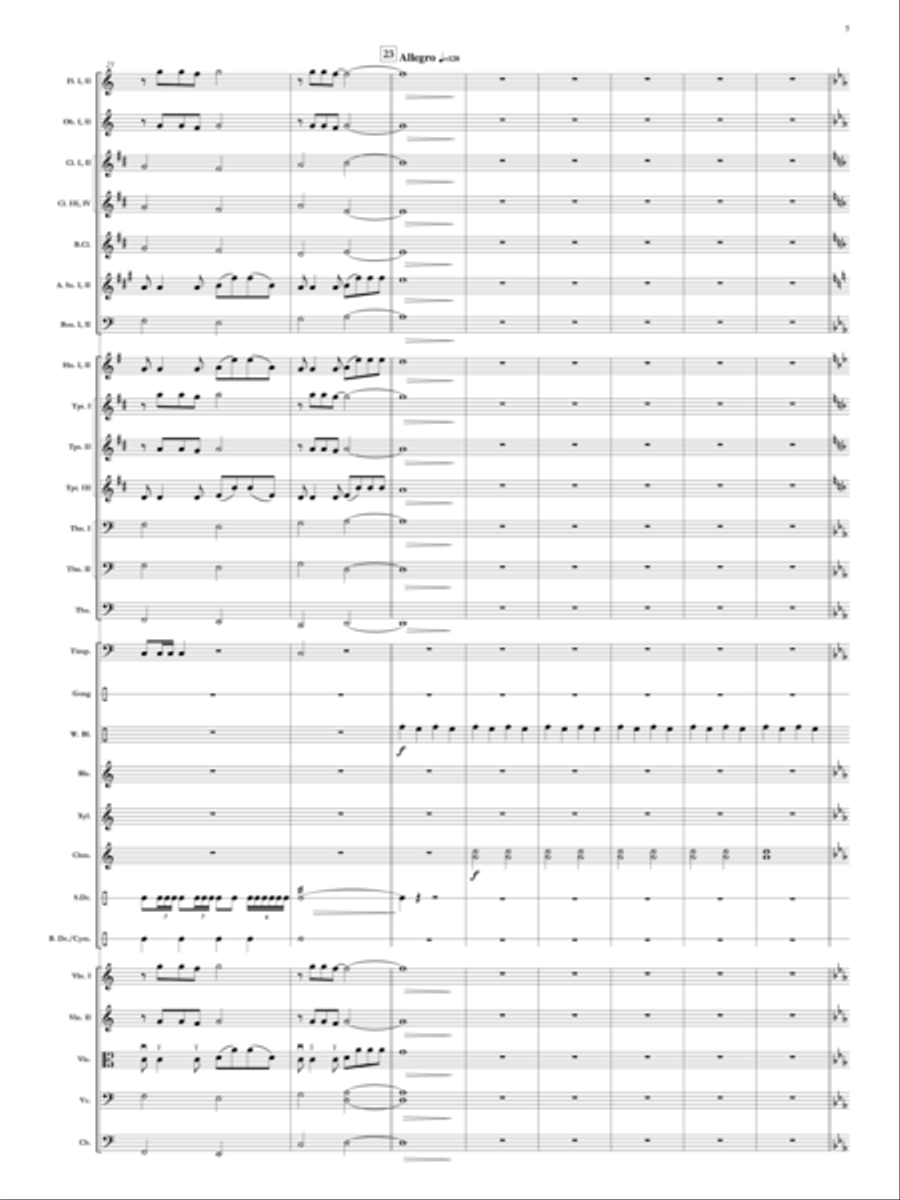Elegy for Remembrance (September 11, 2001) Orchestra scores gallery preview page 6
