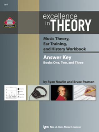 Book cover for Excellence in Theory Music Theory, Ear Training, and History Workbook(Answer Key)