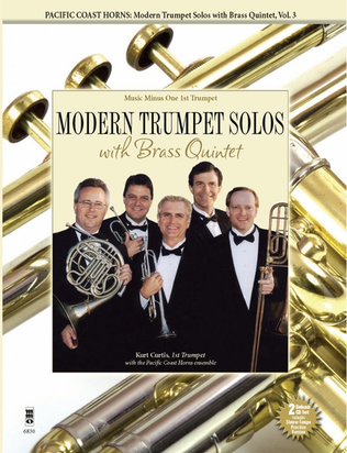 Book cover for Pacific Coast Horns - Modern Trumpet Solos with Brass Quintet, Vol. 3