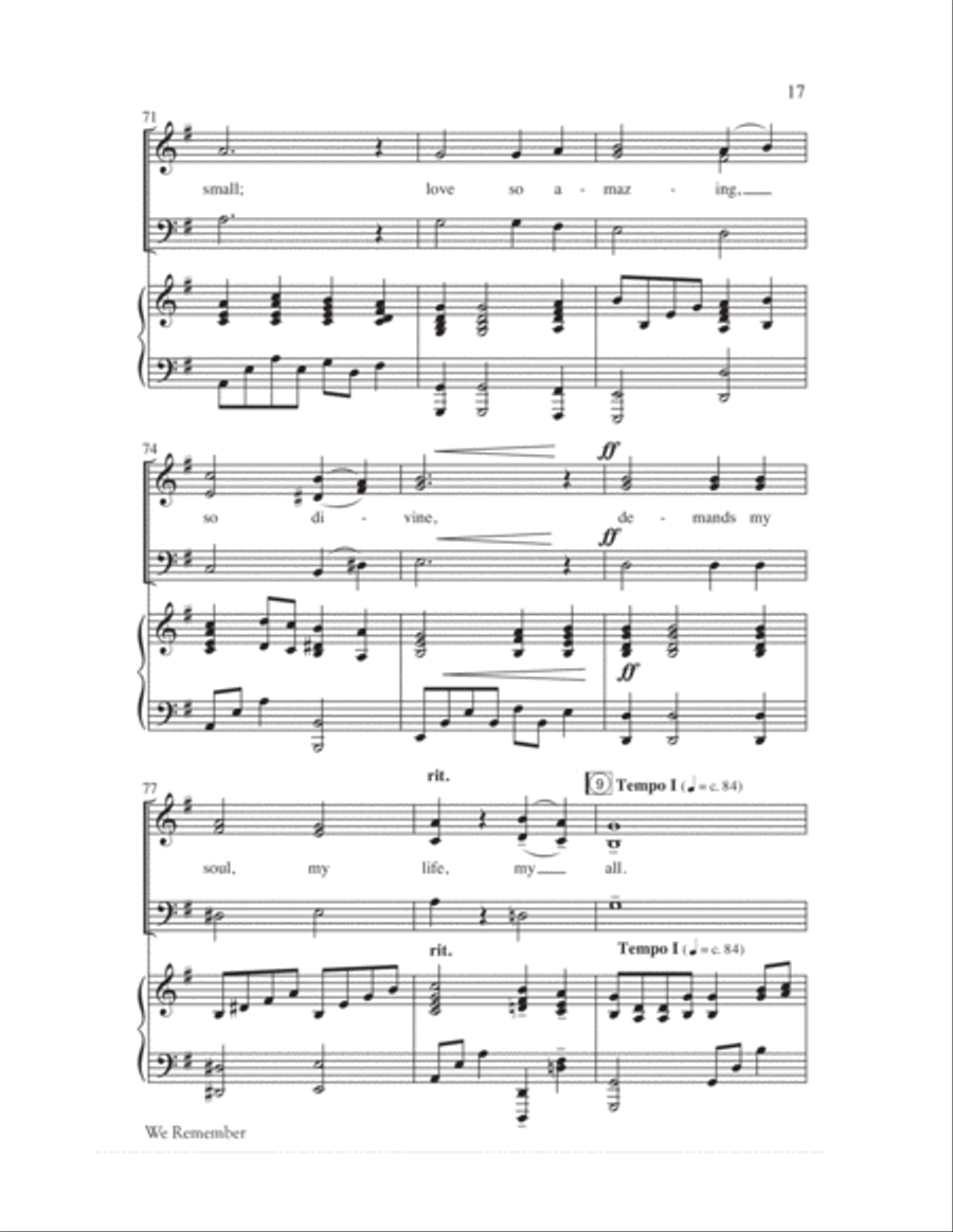 We Remember Calvary (SAB) 3-Part scores gallery preview page 20