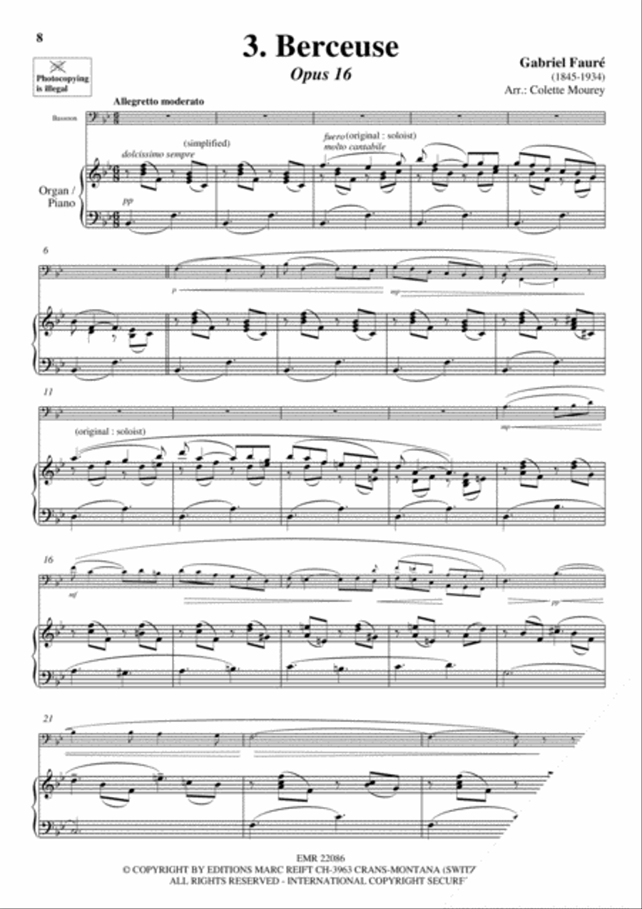 20 Greatest Meditations Bassoon Solo scores gallery preview page 5