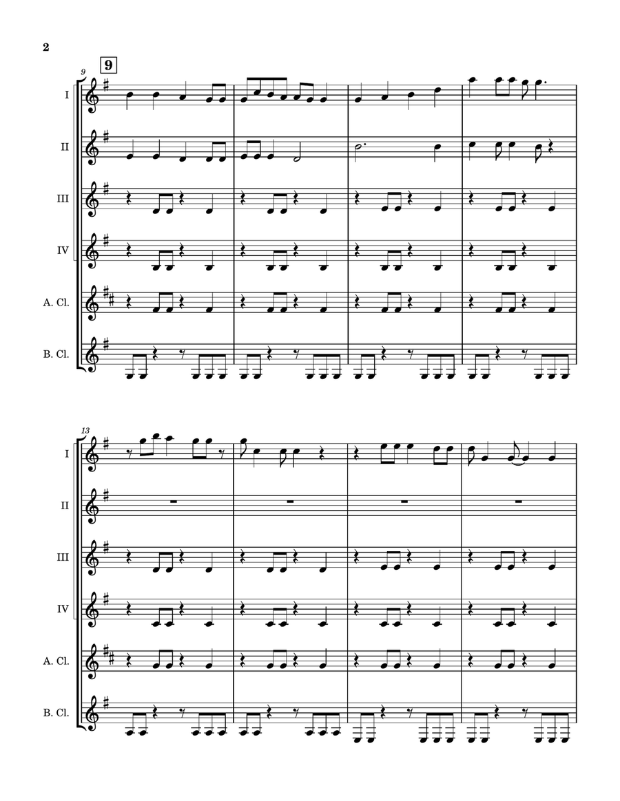 Red Wine Supernova Clarinet Quintet scores gallery preview page 3