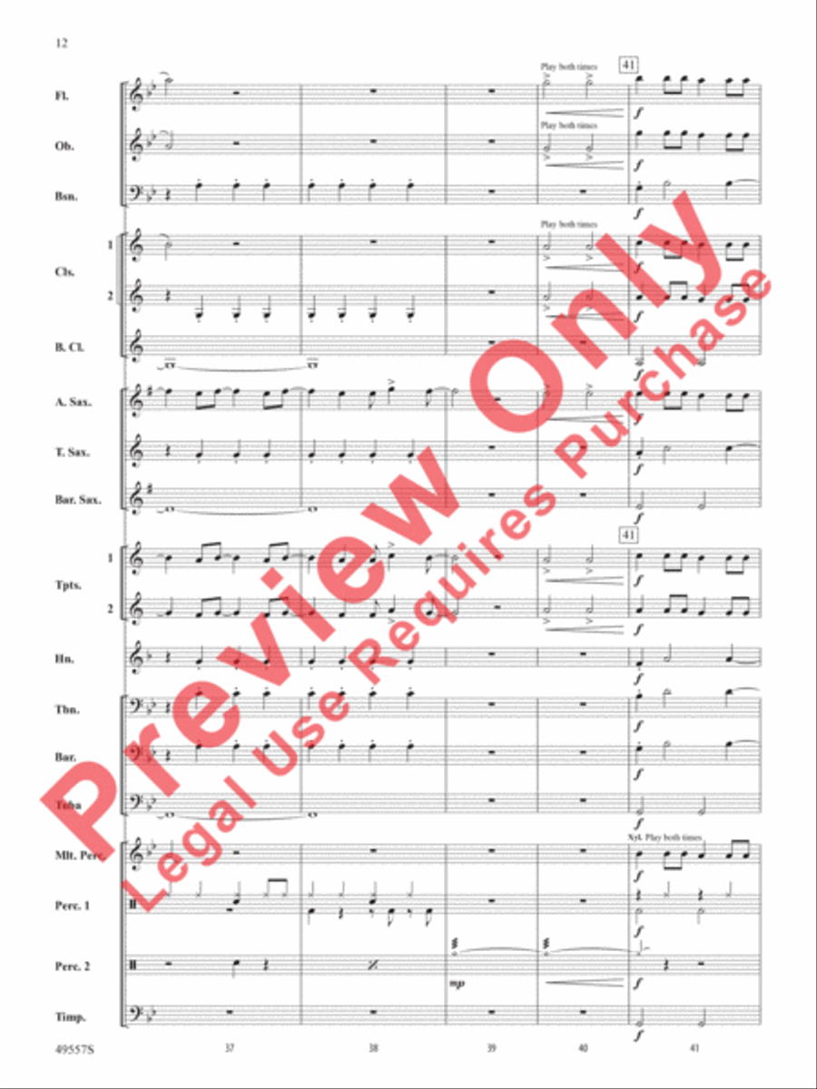 Dance Monkey Dance Monkey Concert Band scores gallery preview page 13