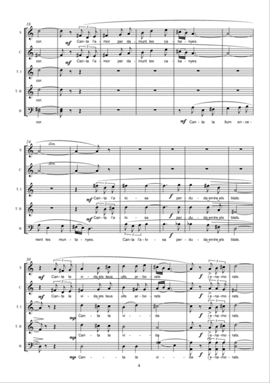 La cançó nostra 4-Part scores gallery preview page 4
