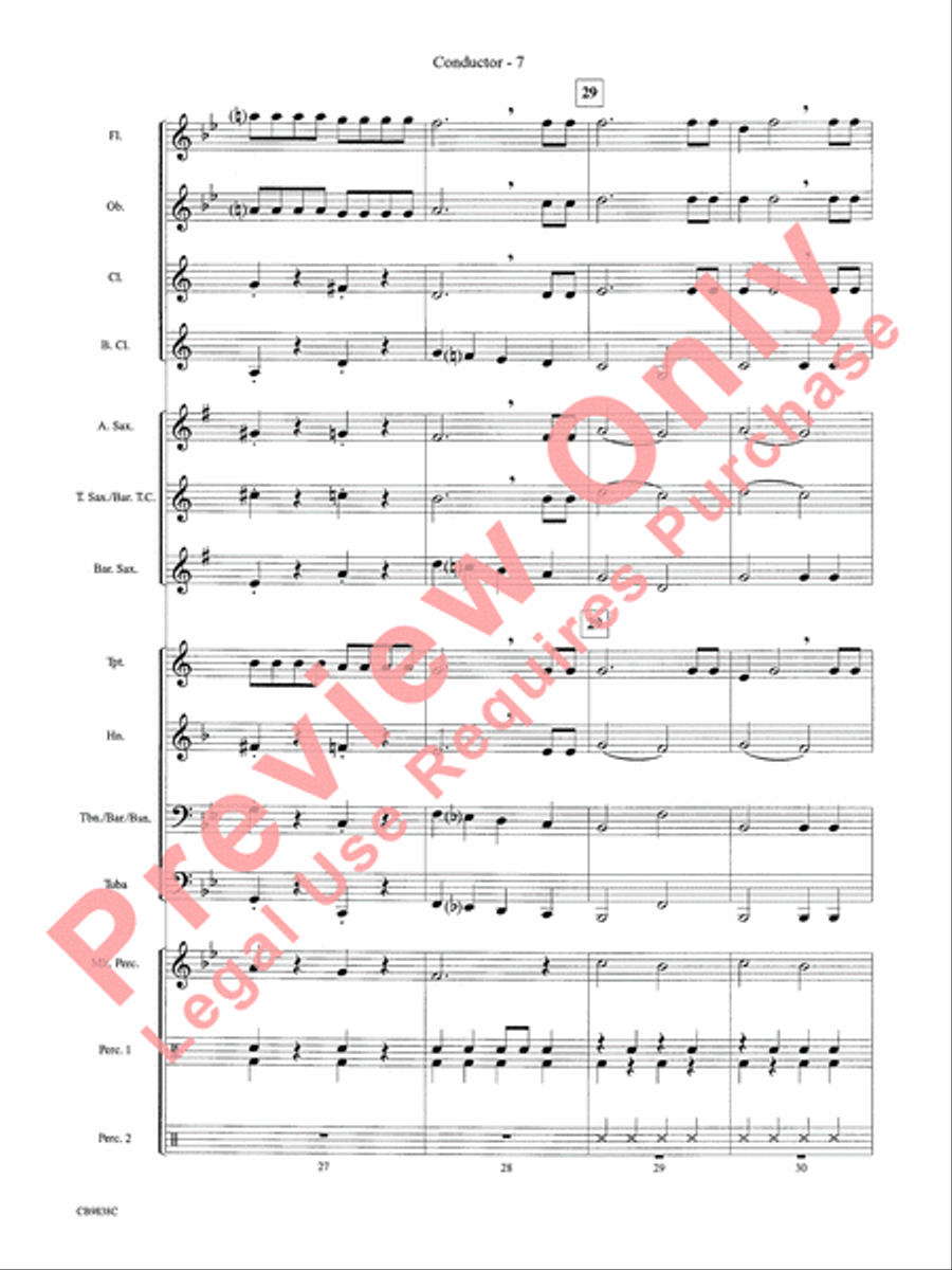 Winter Wonderland Winter Wonderland Concert Band scores gallery preview page 9