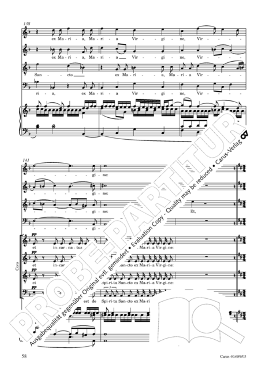 Missa solemnis Missa solemnis 4-Part scores gallery preview page 59