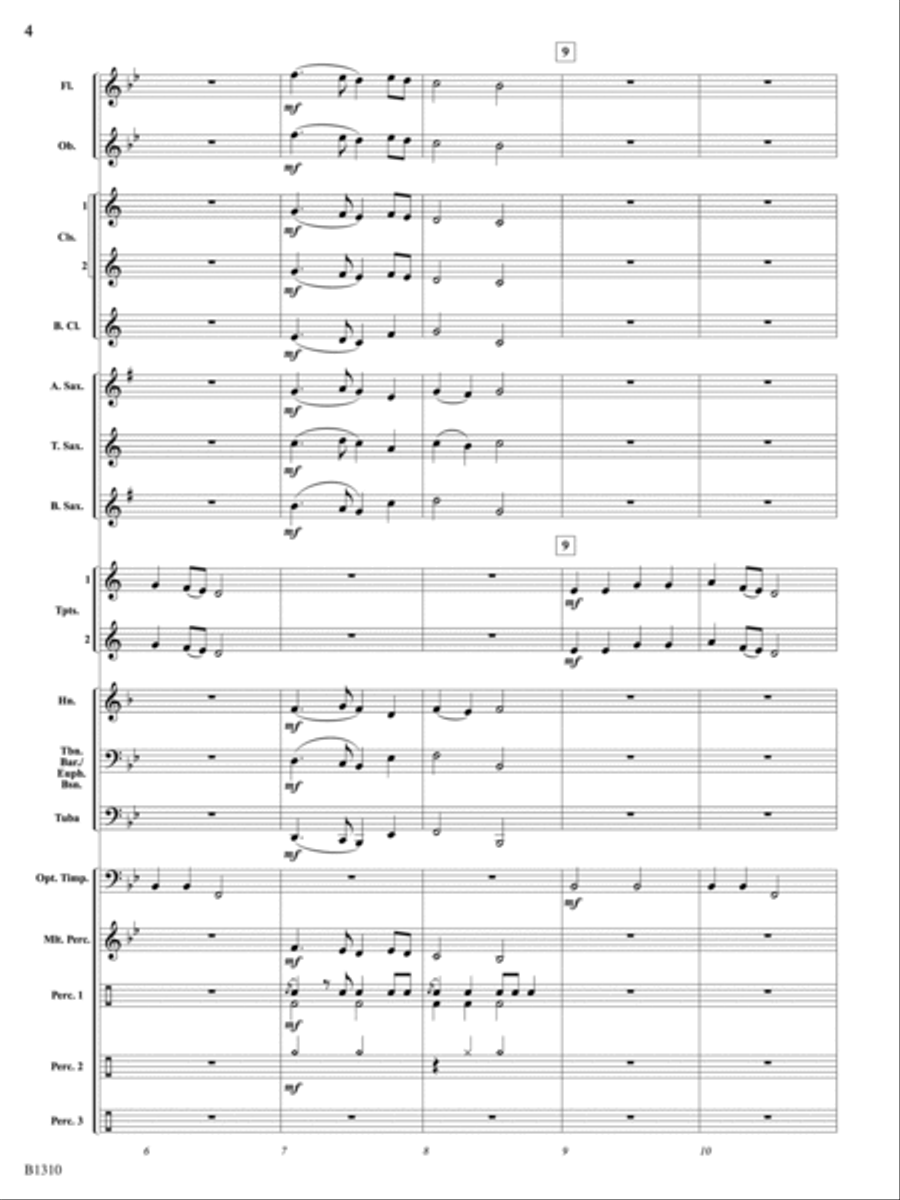 Antiphonal Celebration: Score Concert Band scores gallery preview page 4