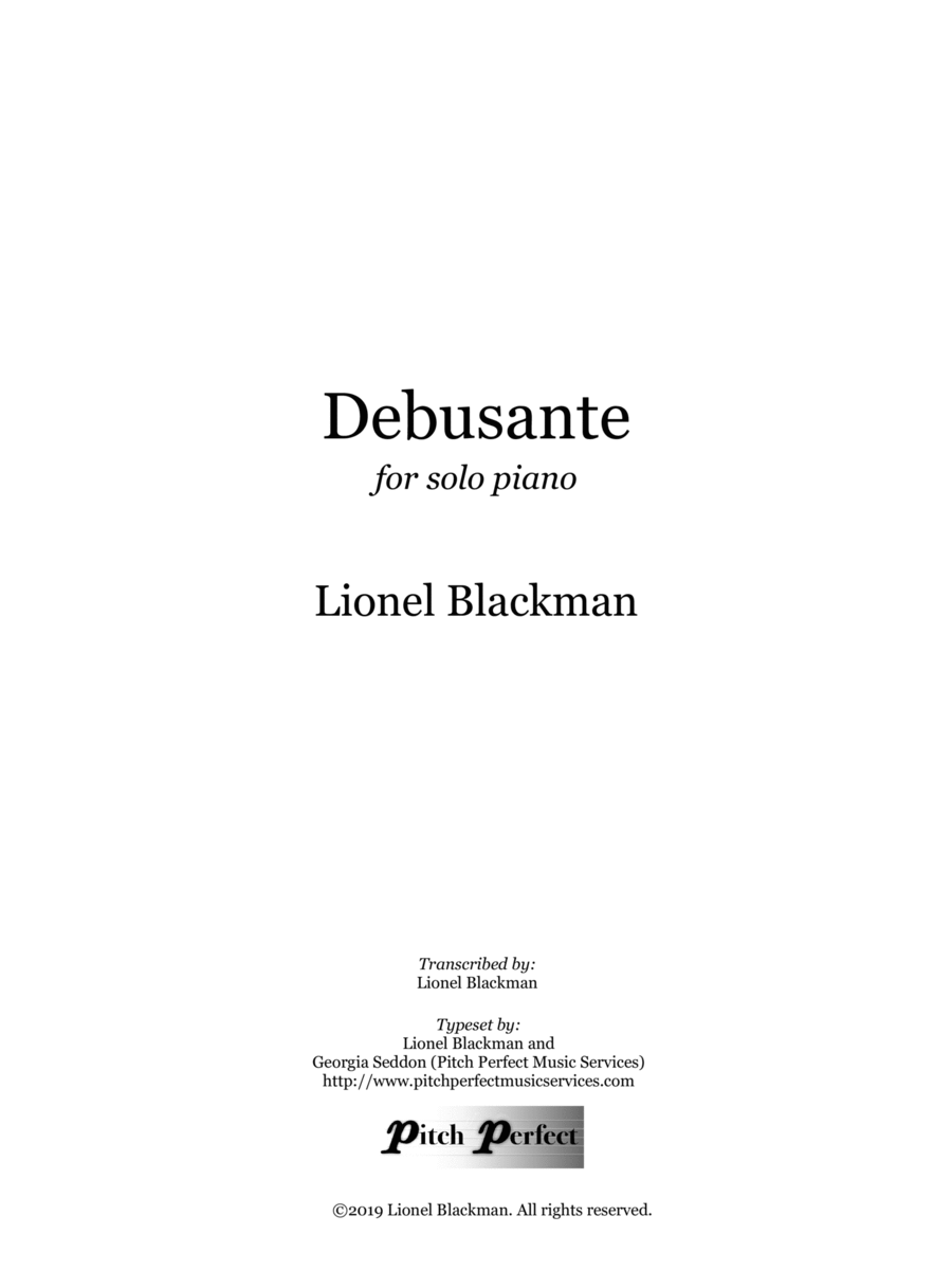 Debusante - by Lionel Blackman image number null