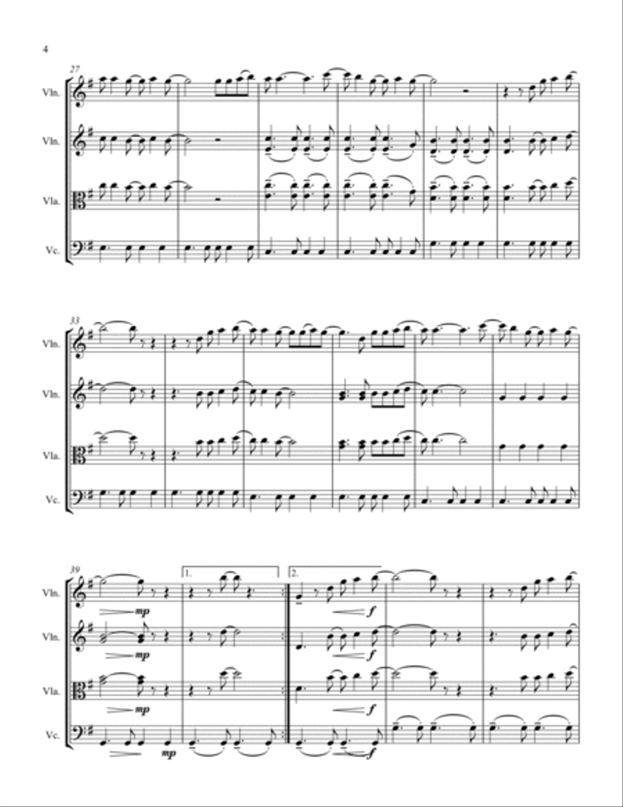 Just The Way You Are String Trio scores gallery preview page 6