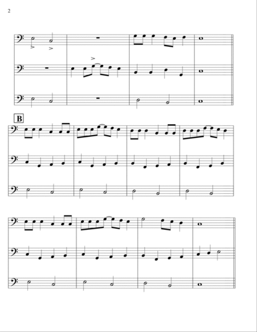 Rock-a-my-Soul - Bassoon Trio Woodwind Trio scores gallery preview page 2