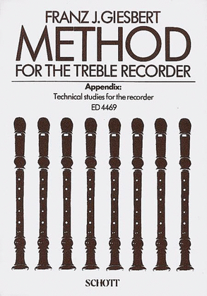 Book cover for Method for the Treble Recorder